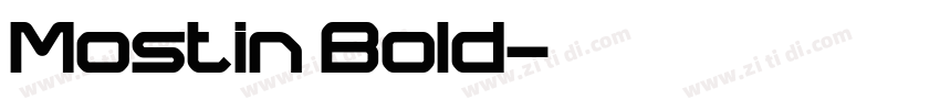 Mostin Bold字体转换
